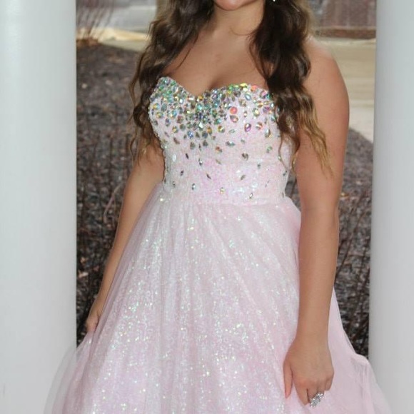 Dresses Pink Glitter Prom Dress Poshmark